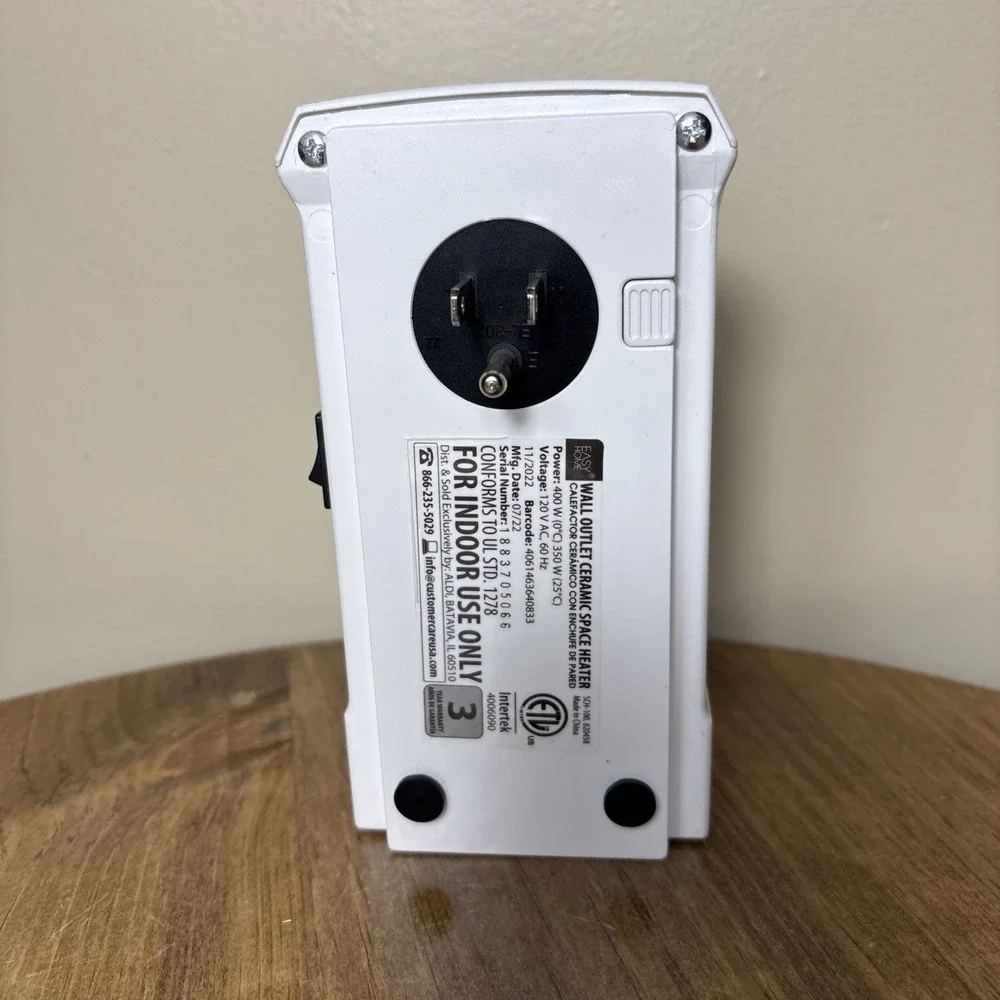 Easy Home Wall Outlet Space Heater